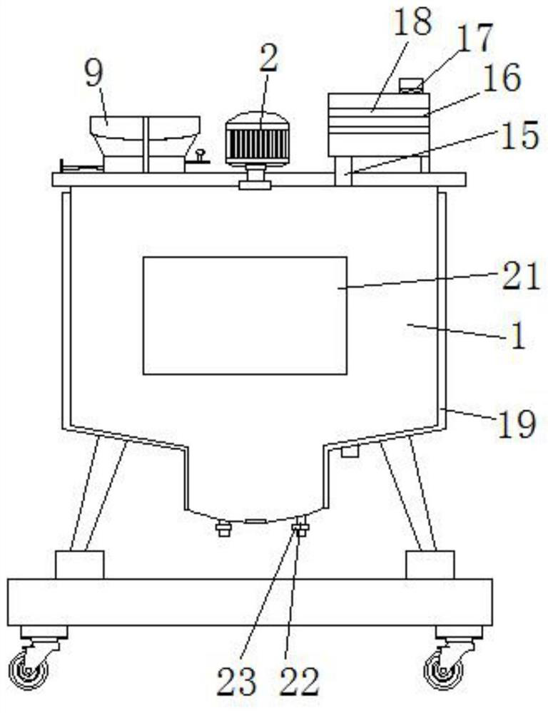 Production device for wet-mixed mortar additive