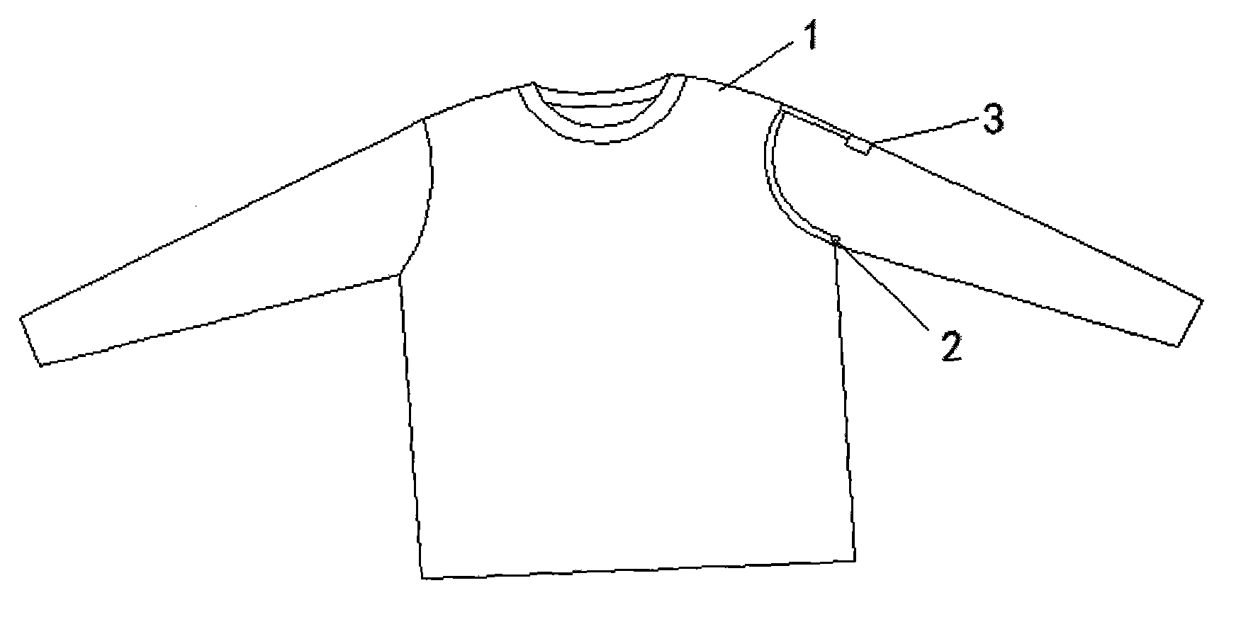 Light transmitting breathable garment provided with thermometer
