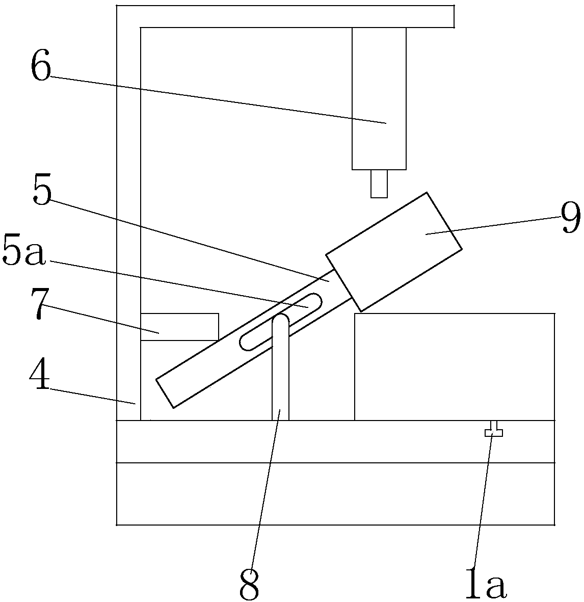 Quick forging device for steel plate