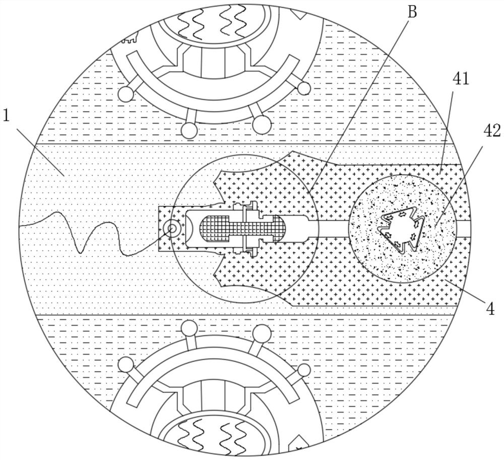 Anti-overload protection device for virtual reality terminal data processing equipment