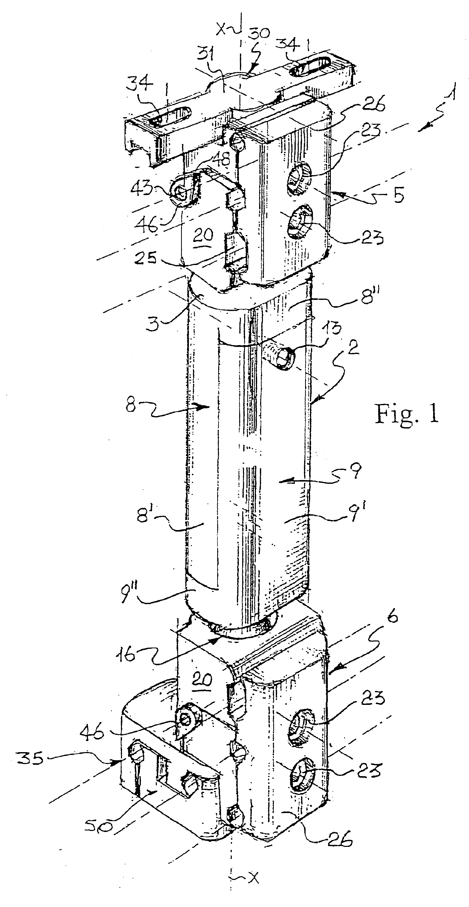 Axial external fixator