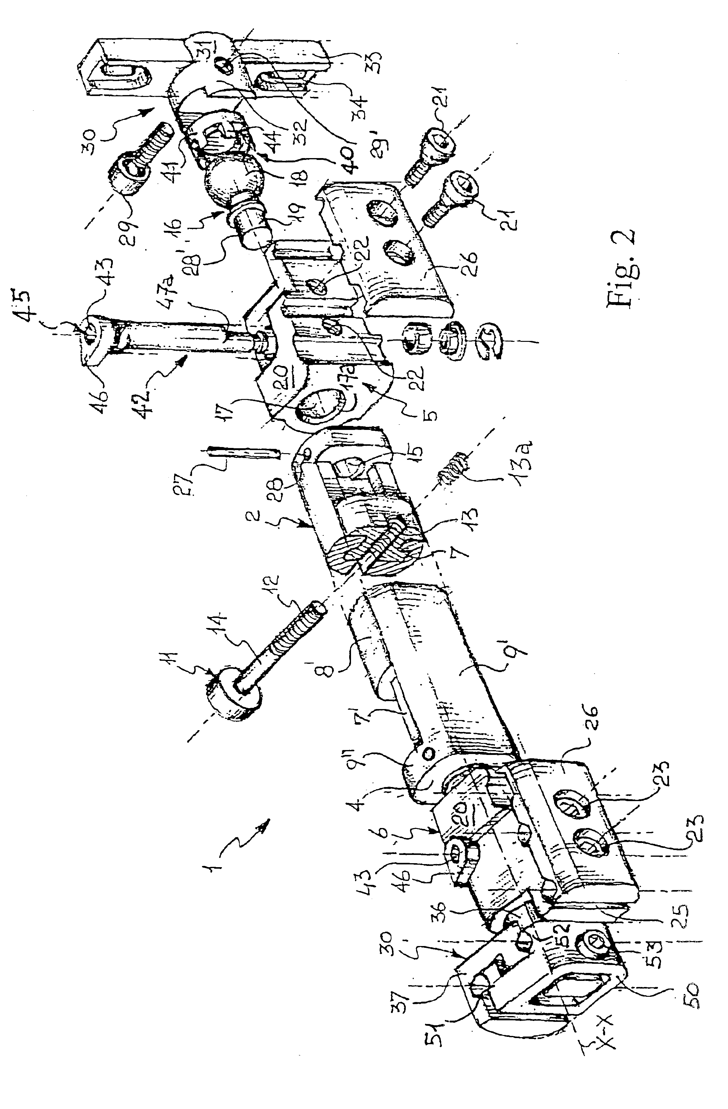 Axial external fixator