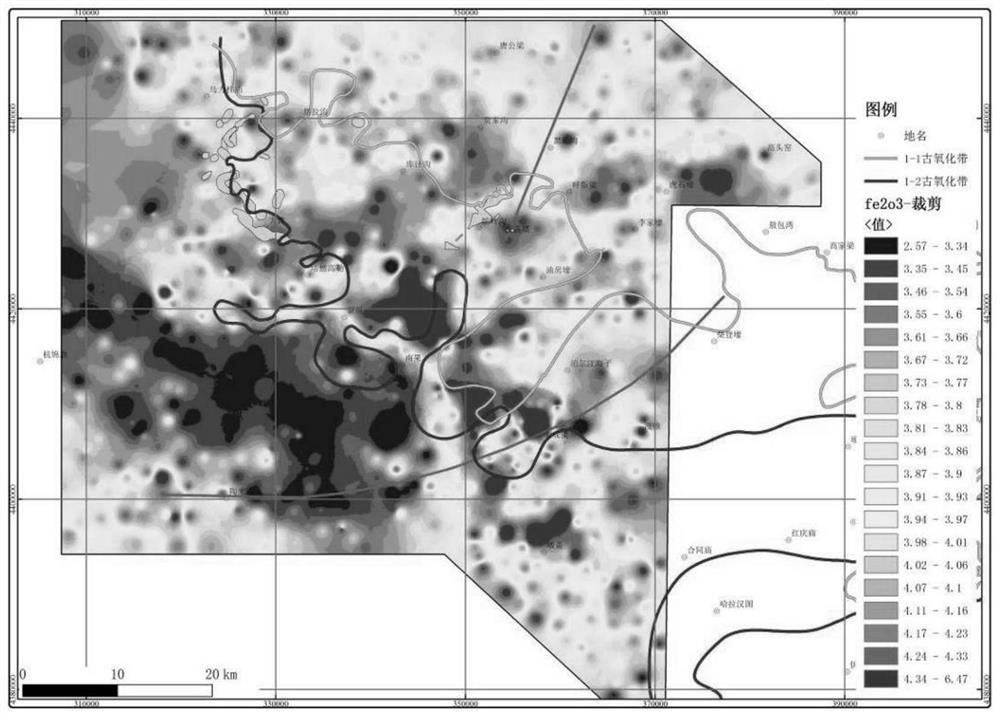 A combination method of geophysical and geochemical prospecting for delineating prospecting areas of sandstone-type uranium deposits