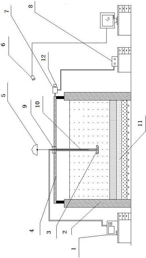 Indoor test equipment used in match with sub-bottom profiler