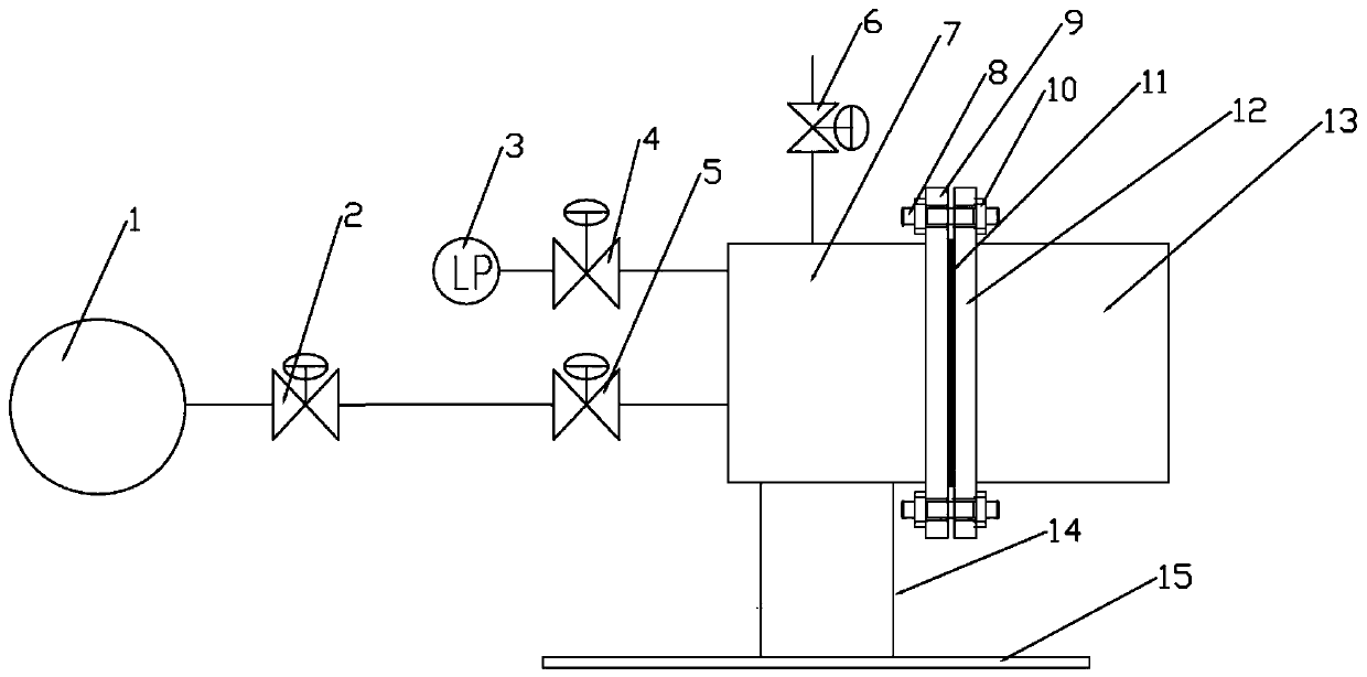 Self force type micro pressure adjusting valve offline setting device and method