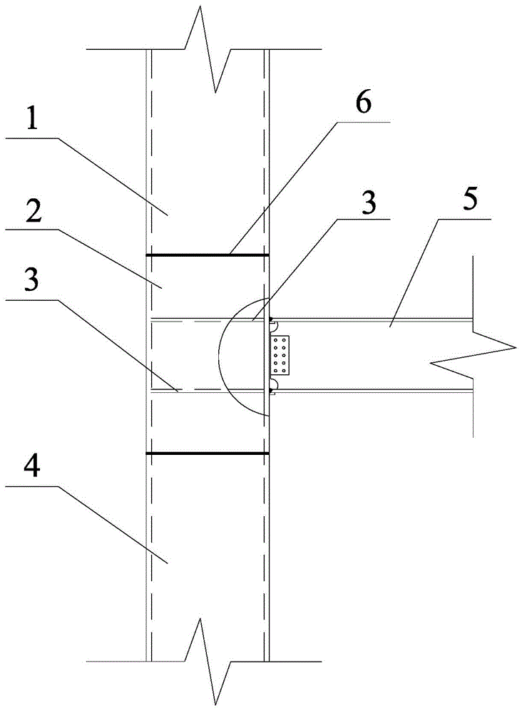 Rectangular steel pipe column