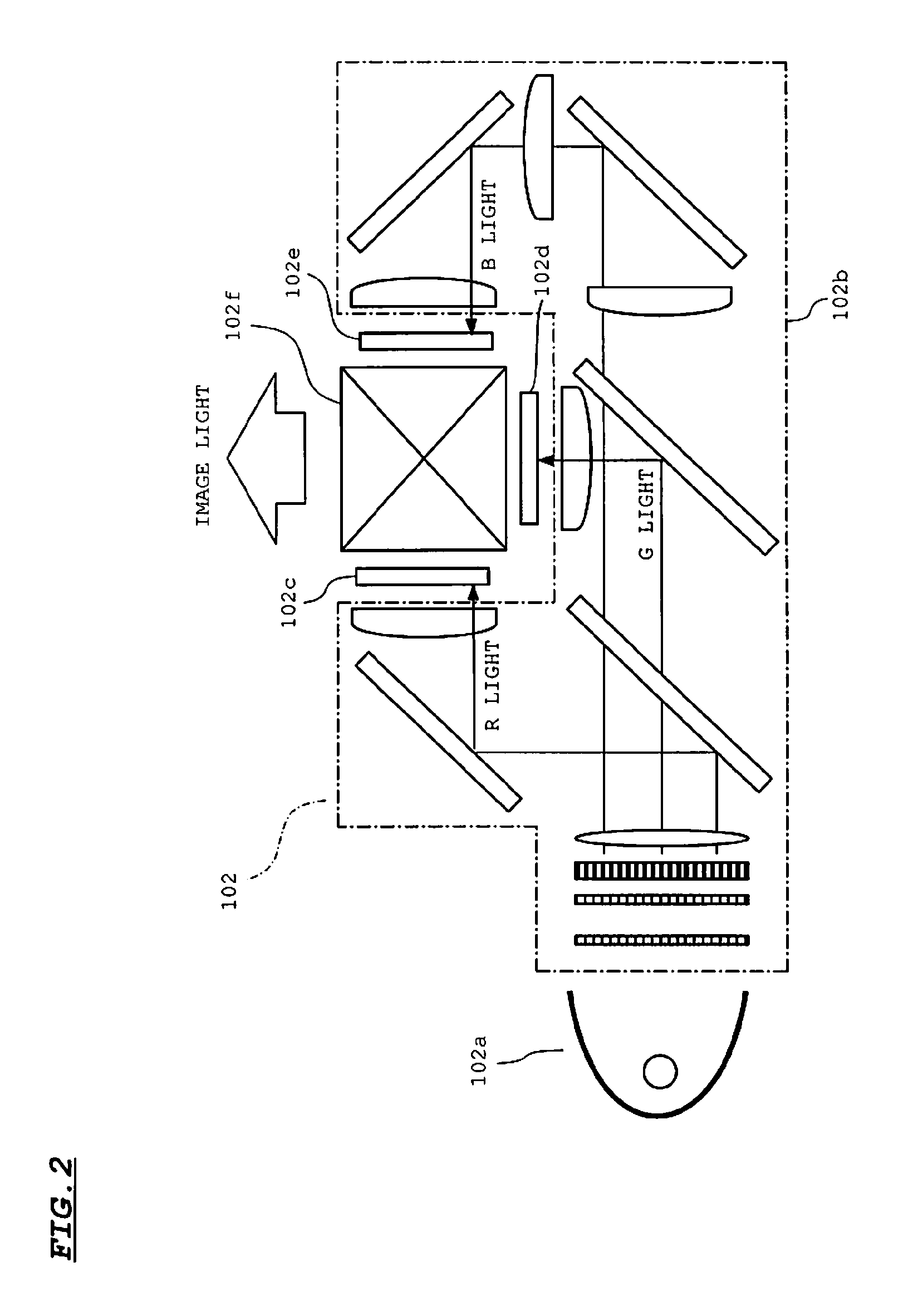 Projection image display apparatus