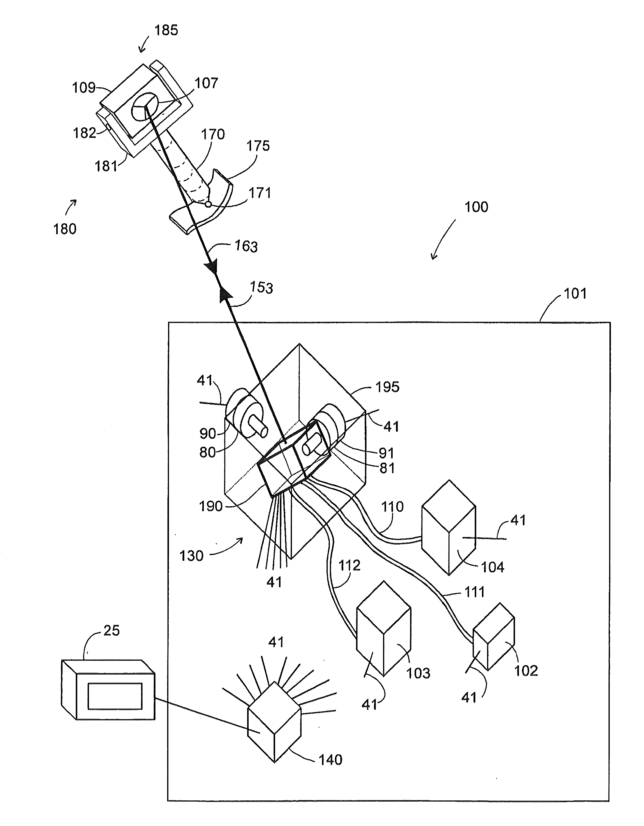 Laser-based coordinate measuring device and laser-based method for measuring coordinates