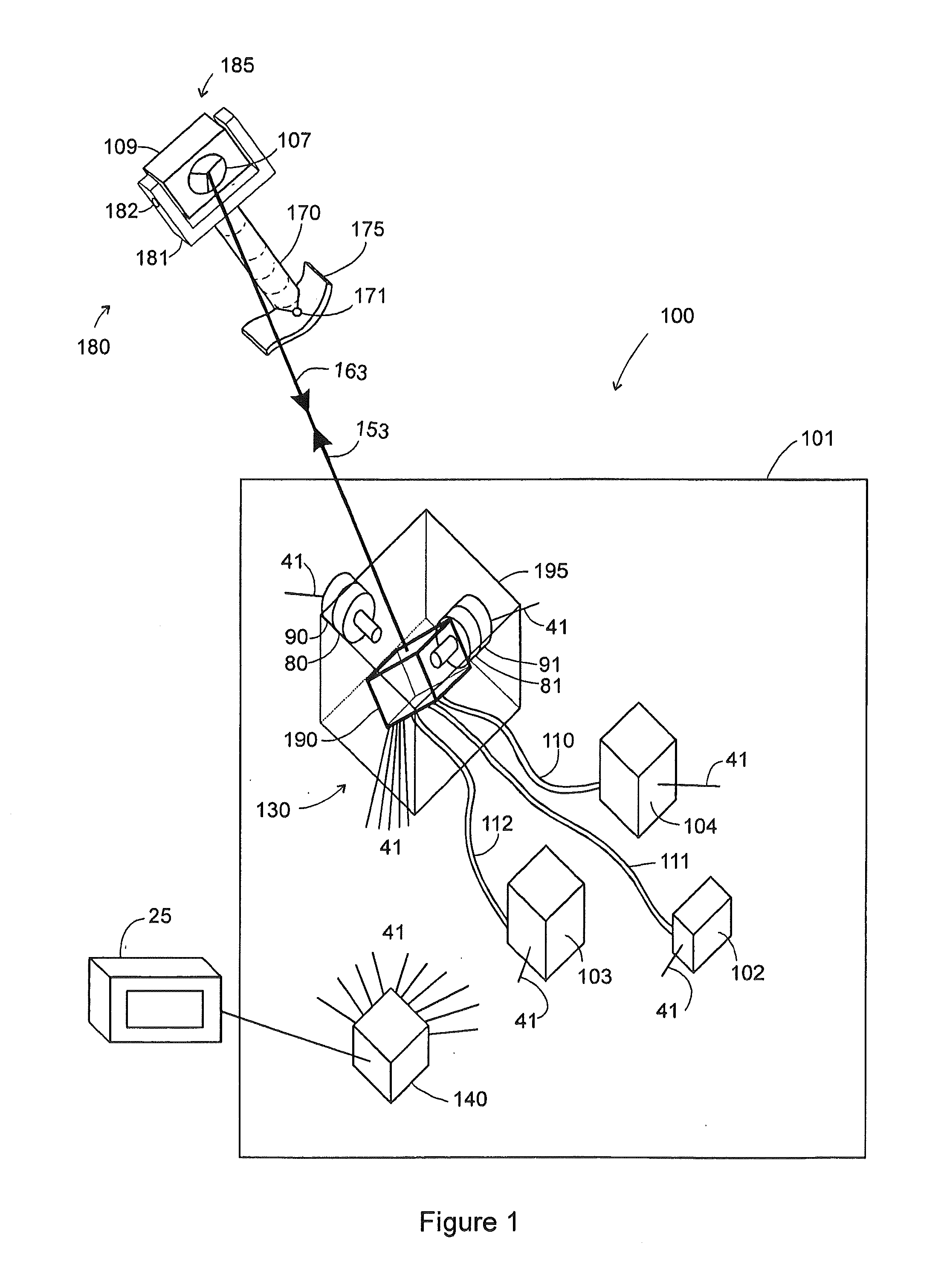 Laser-based coordinate measuring device and laser-based method for measuring coordinates
