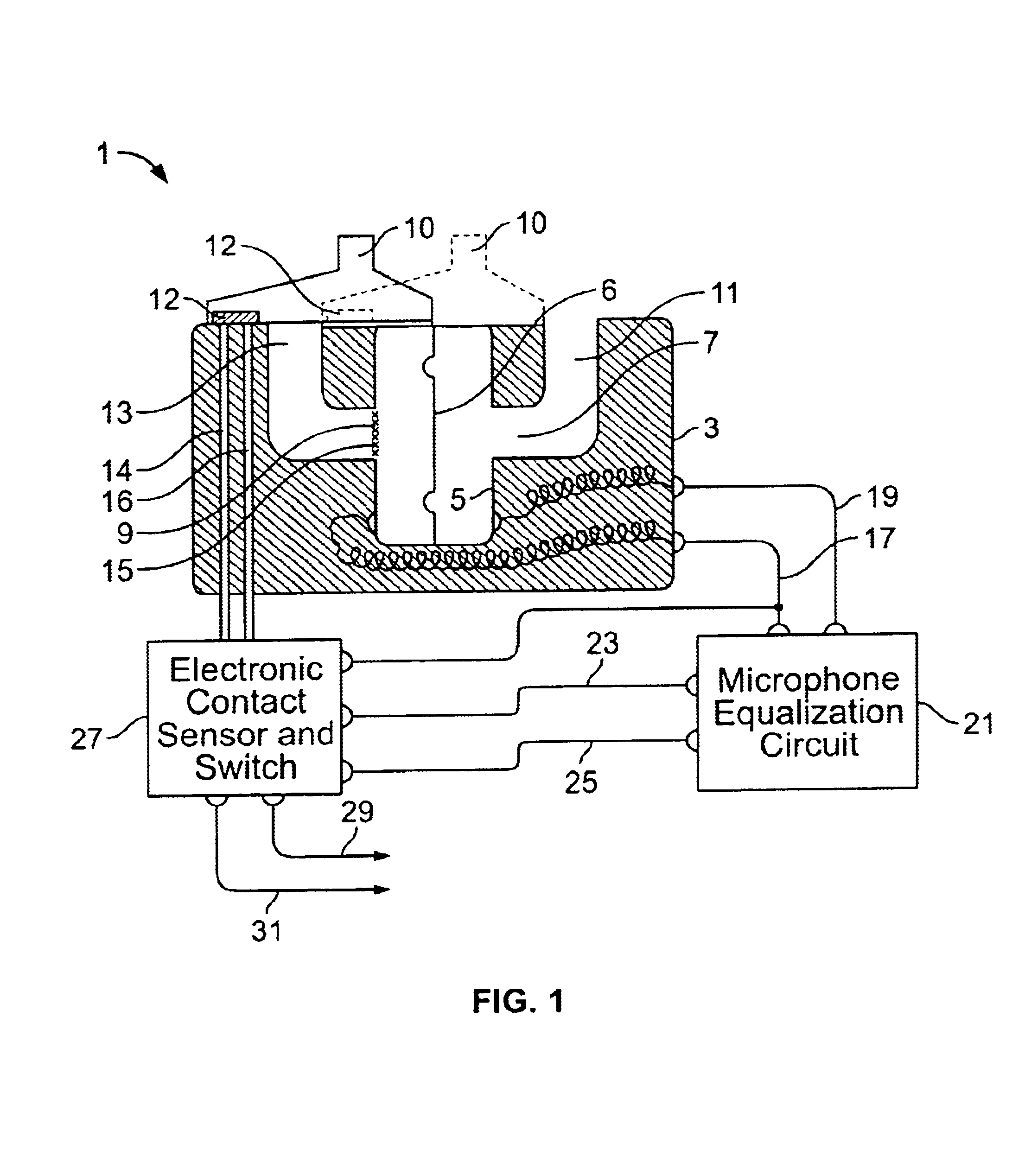 Microphone for hearing aid and communications applications having switchable polar and frequency response characteristics