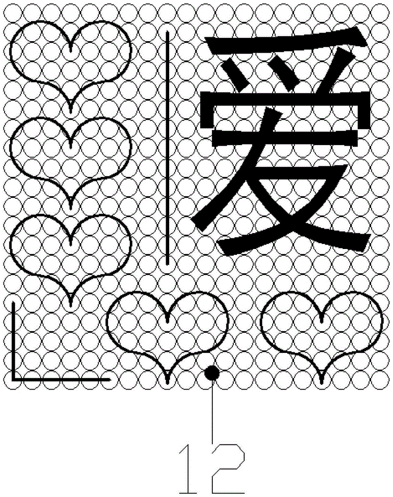 A method for making electronic matrix-excited graphic and text fireworks