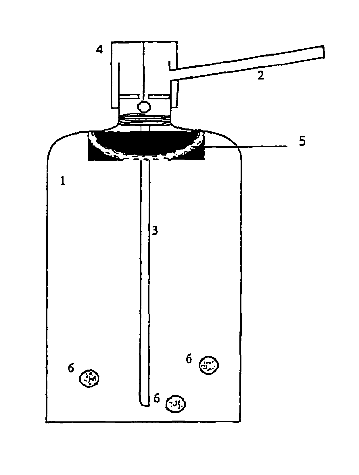 Method for preparation of biocides mixed with carbon dioxide in a pressurized container