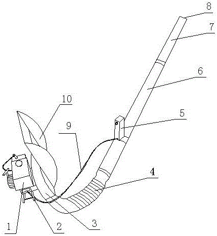 Method of cleaning snow accumulation of high-voltage live equipment with high-efficiency wind-powered snow blower