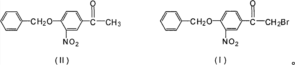 Novel synthesis method for 3-nitryl-4-benzyloxy-alpha-bromoacetophenone