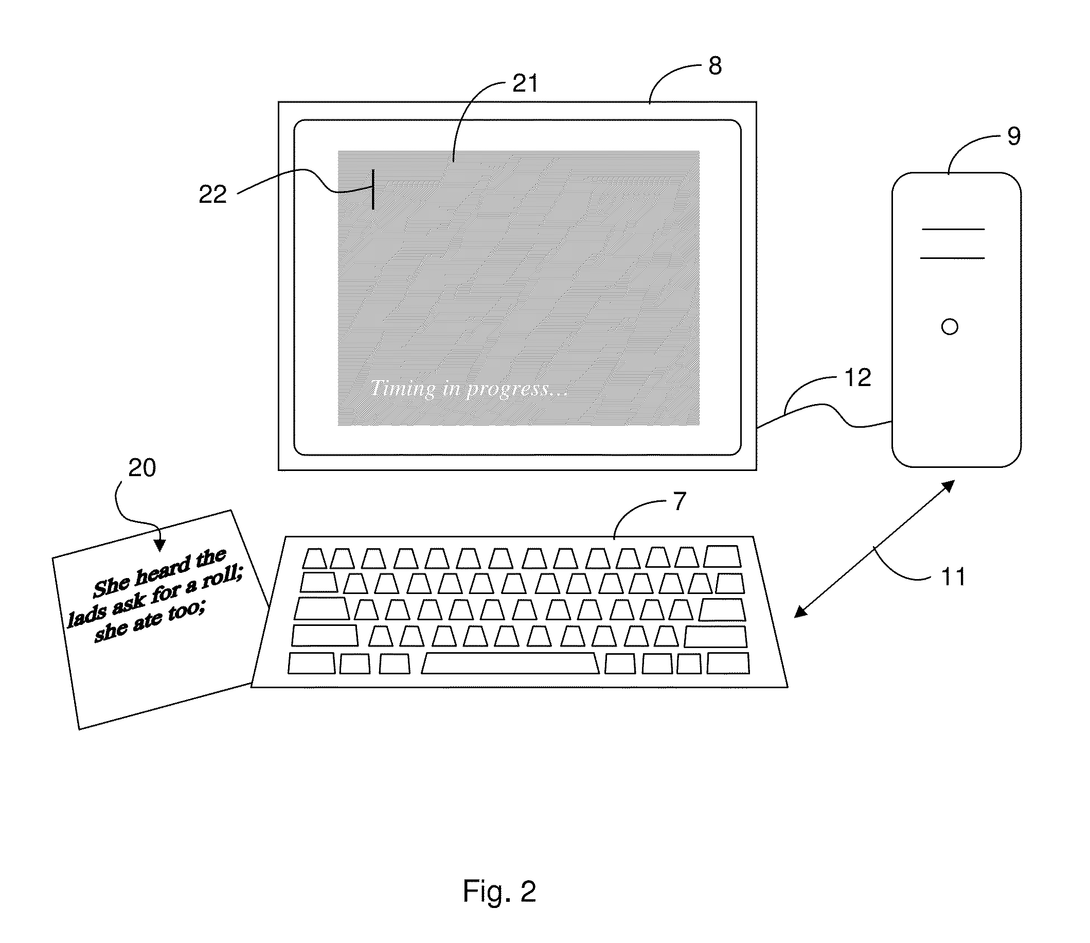 Method of Keyboard Training Using Keystroke Time-Out Period