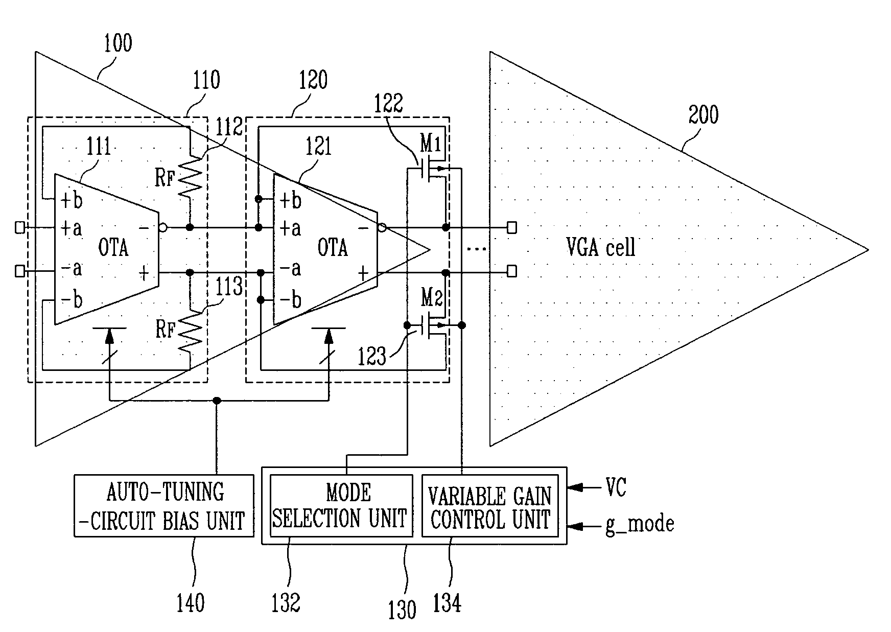 Variable gain amplifier and variable gain amplifier module
