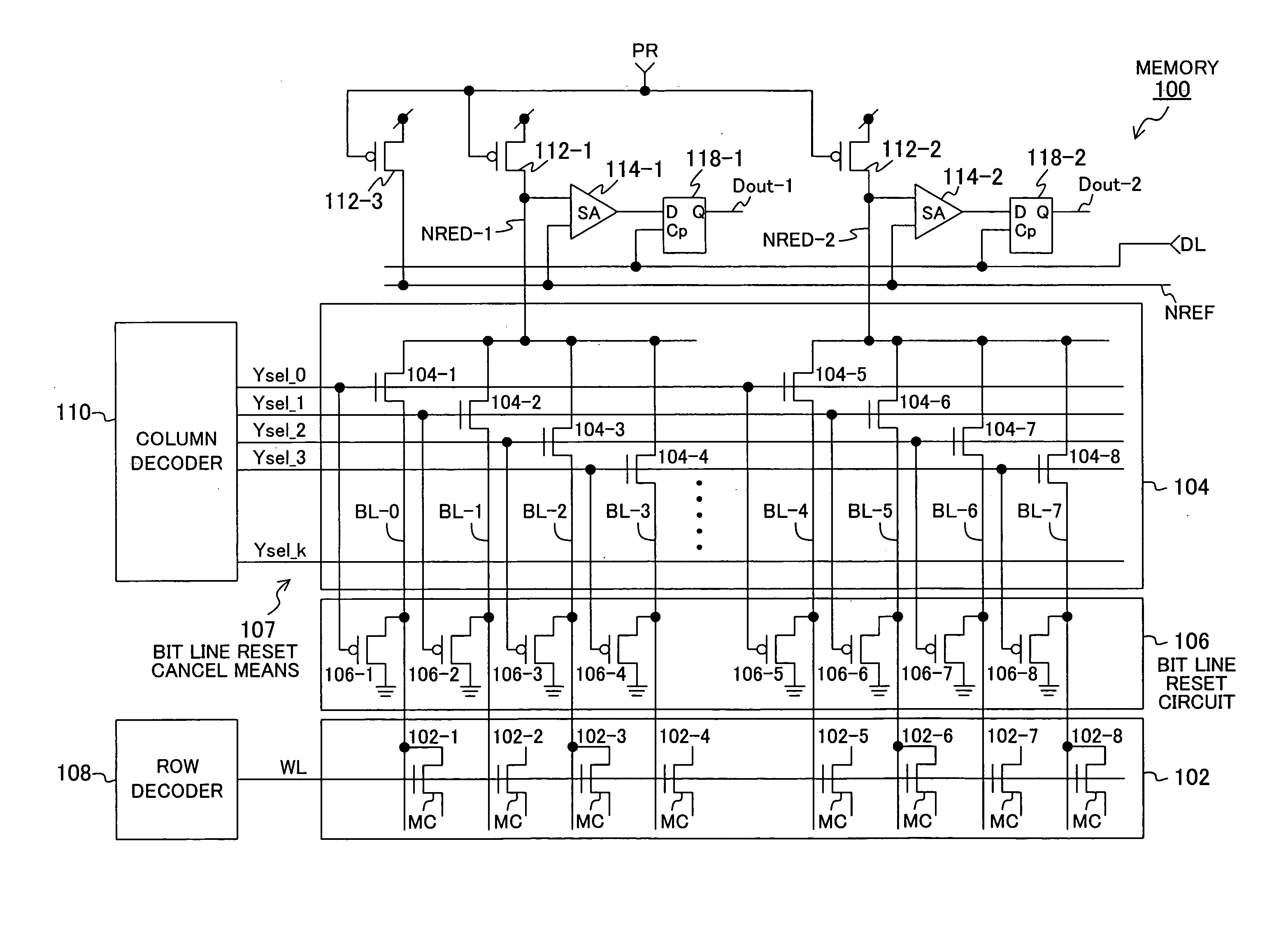 Semiconductor memory device, and read method and read circuit for the same
