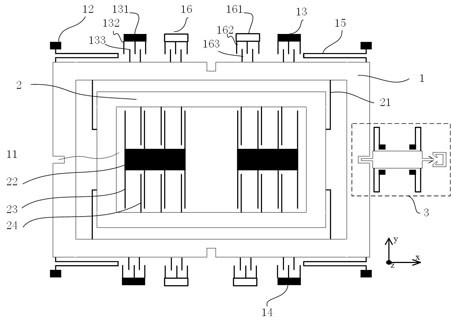 MEMS Gyroscope with Overload Protection Mechanism