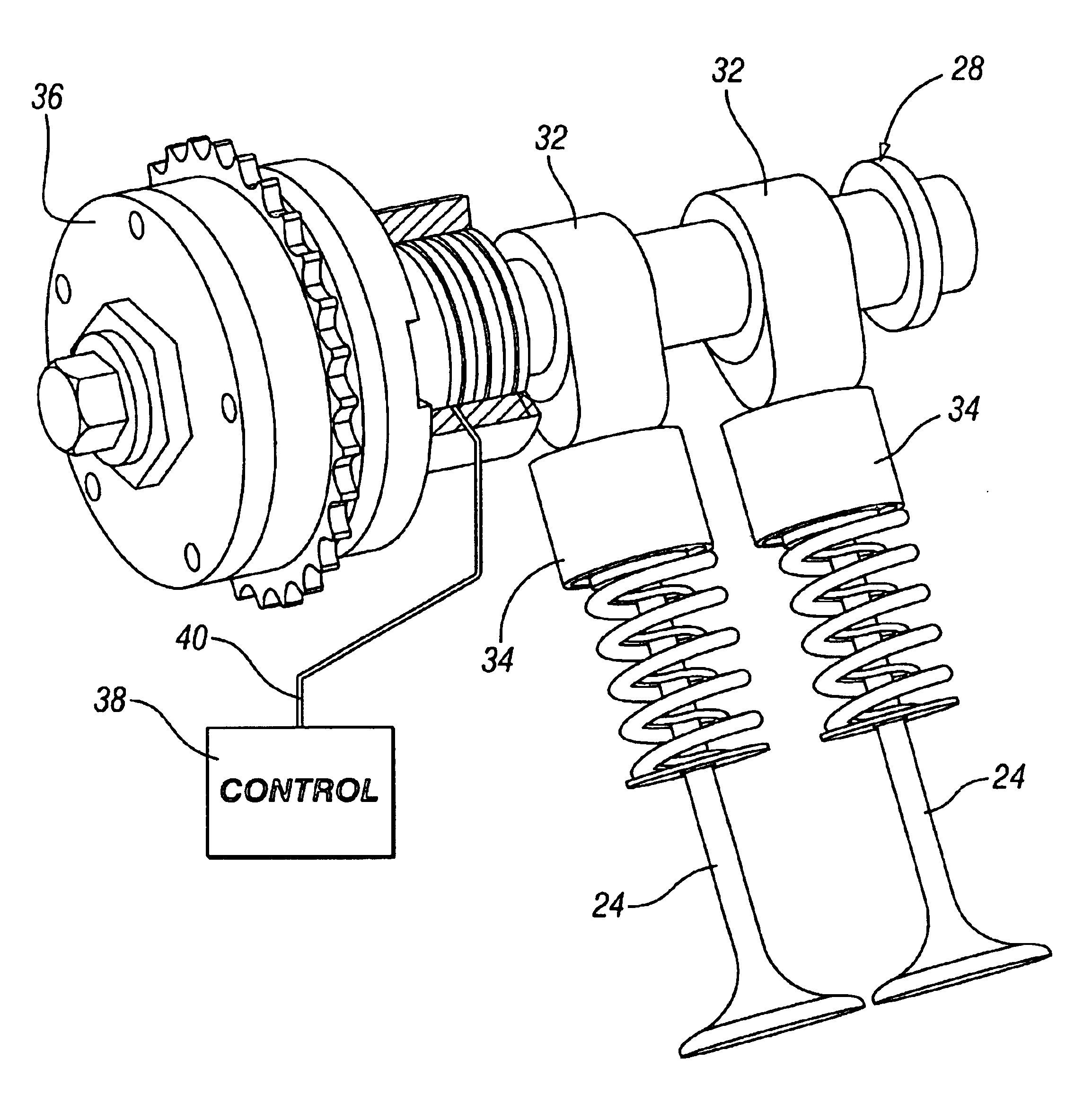 Diesel engine with cam phasers for in-cylinder temperature control