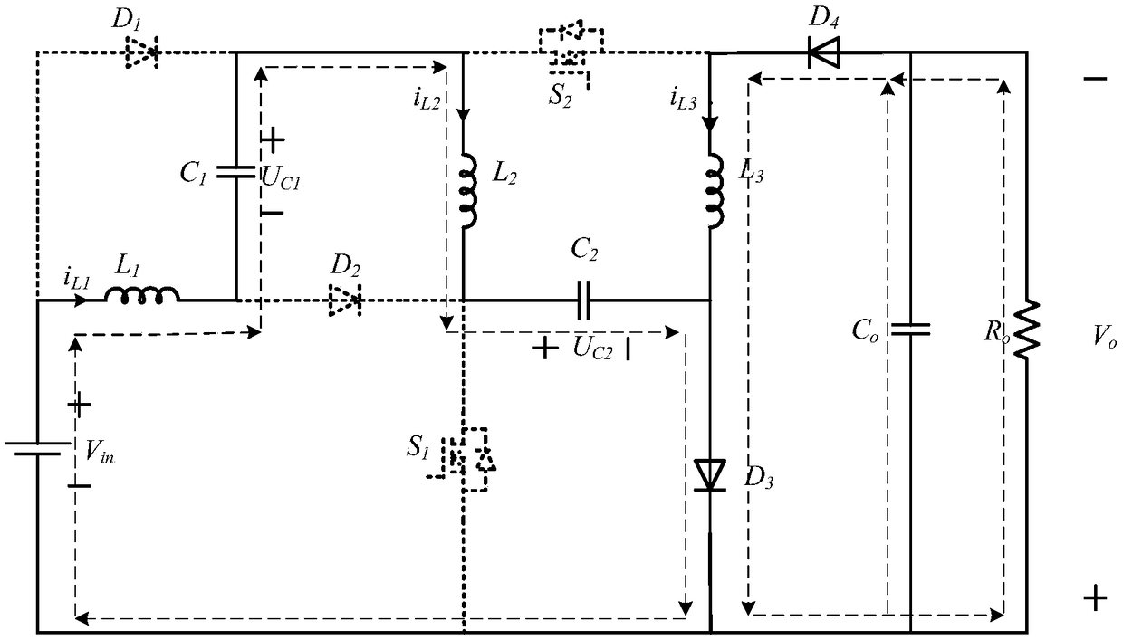 Non-isolated Buck-Boost DC converter with wide conversion ratio