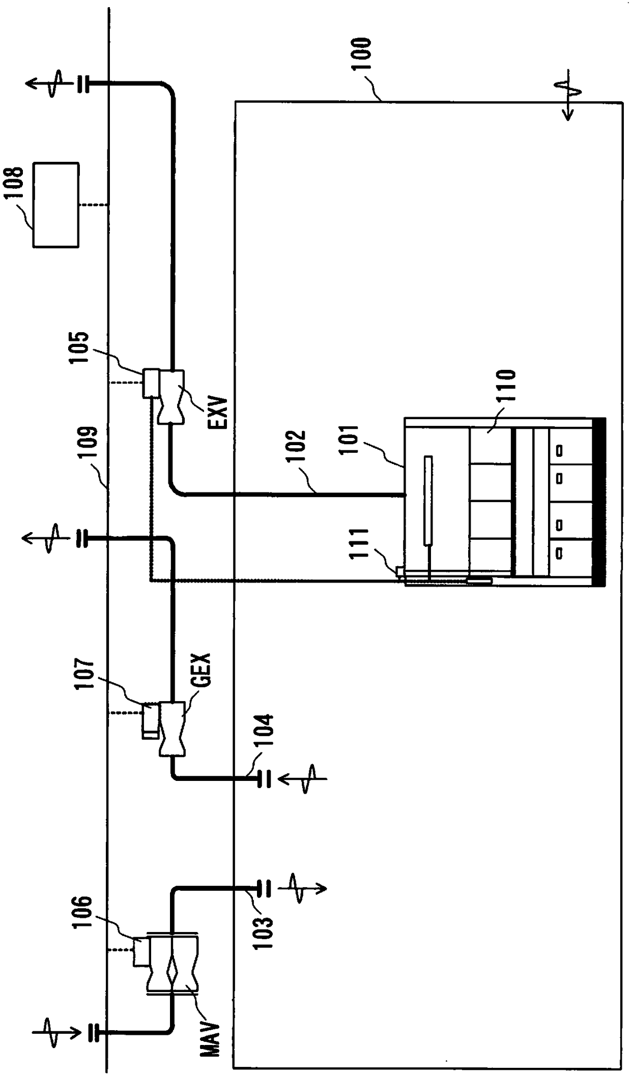 Room pressure control system and method