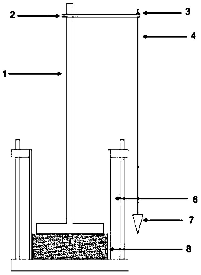 Sample preparation device for geotechnical test