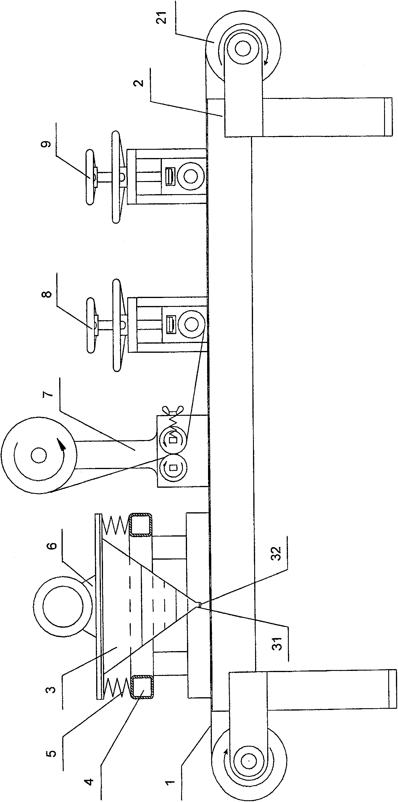 Nano-plate plane glue distributing device and method