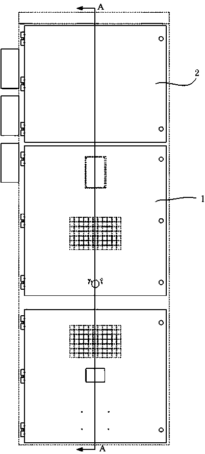 High-voltage board structure with detachable instrument chamber