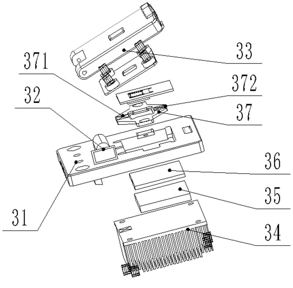 A temperature-controlled sliding table device suitable for chip testing