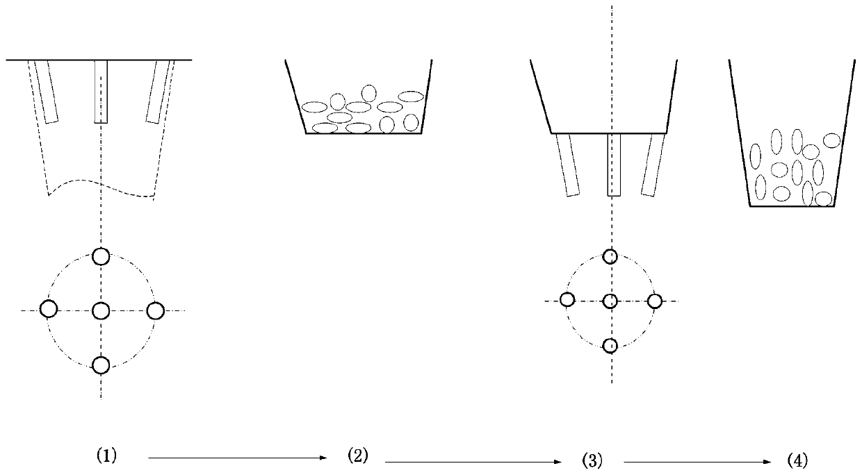 Sublevel interval charging explosion flame-proof in confined space and delayed detonation device and method