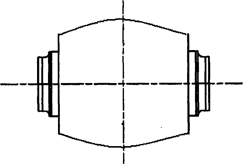 Concave-roller type thermal straightening machine supporting roller and manufacturing method thereof