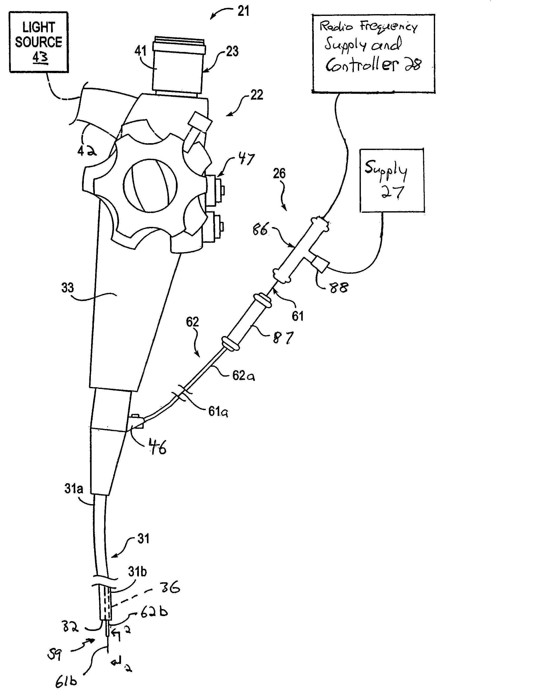 Apparatus with partially insulated needle for measuring tissue impedance