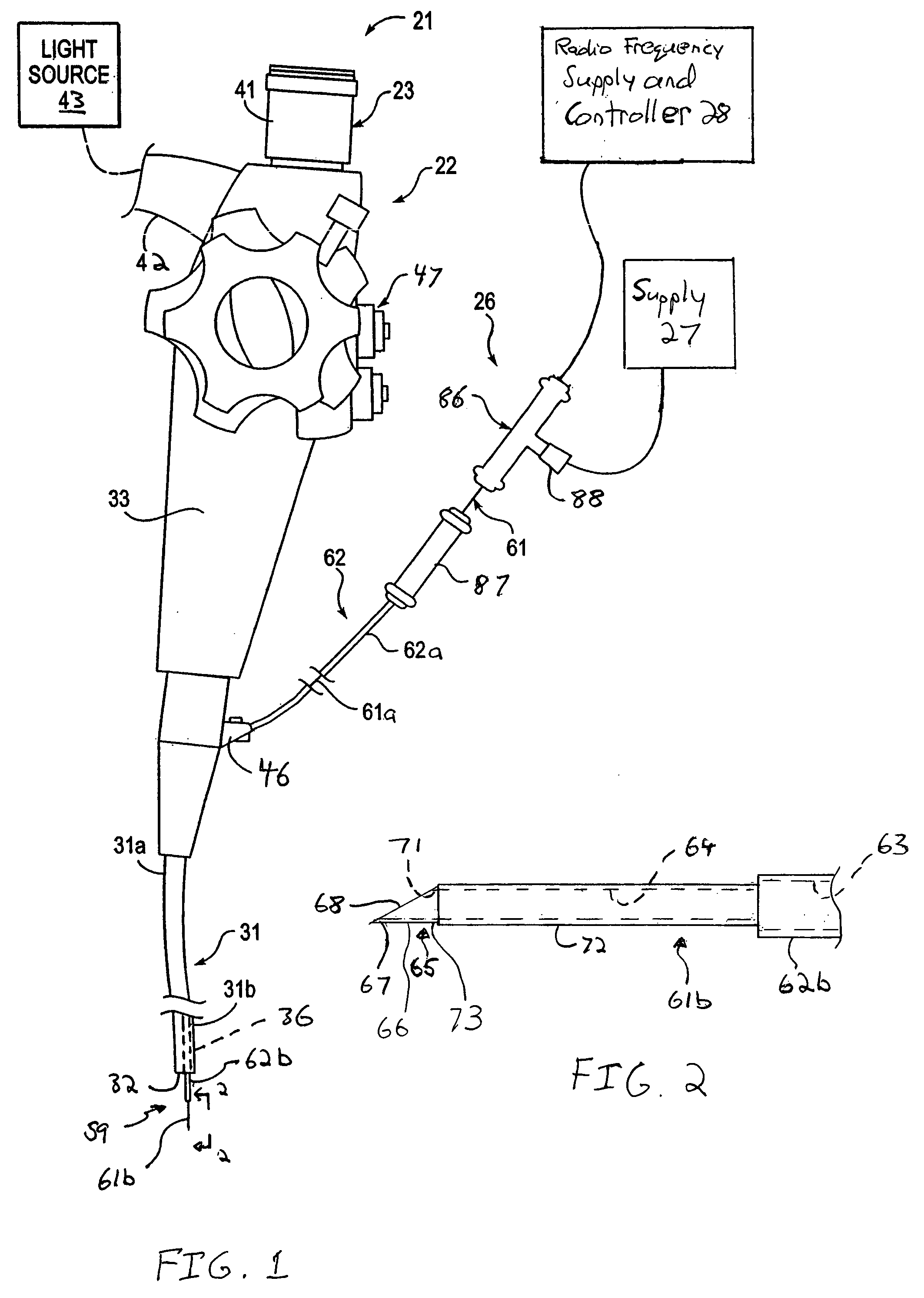 Apparatus with partially insulated needle for measuring tissue impedance