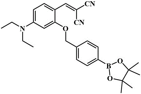 Preparation and application of hydrogen peroxide fluorescent probe compound