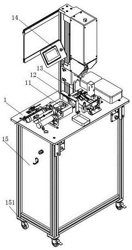 Semi-automatic assembling tool for automobile inward-opening wrench