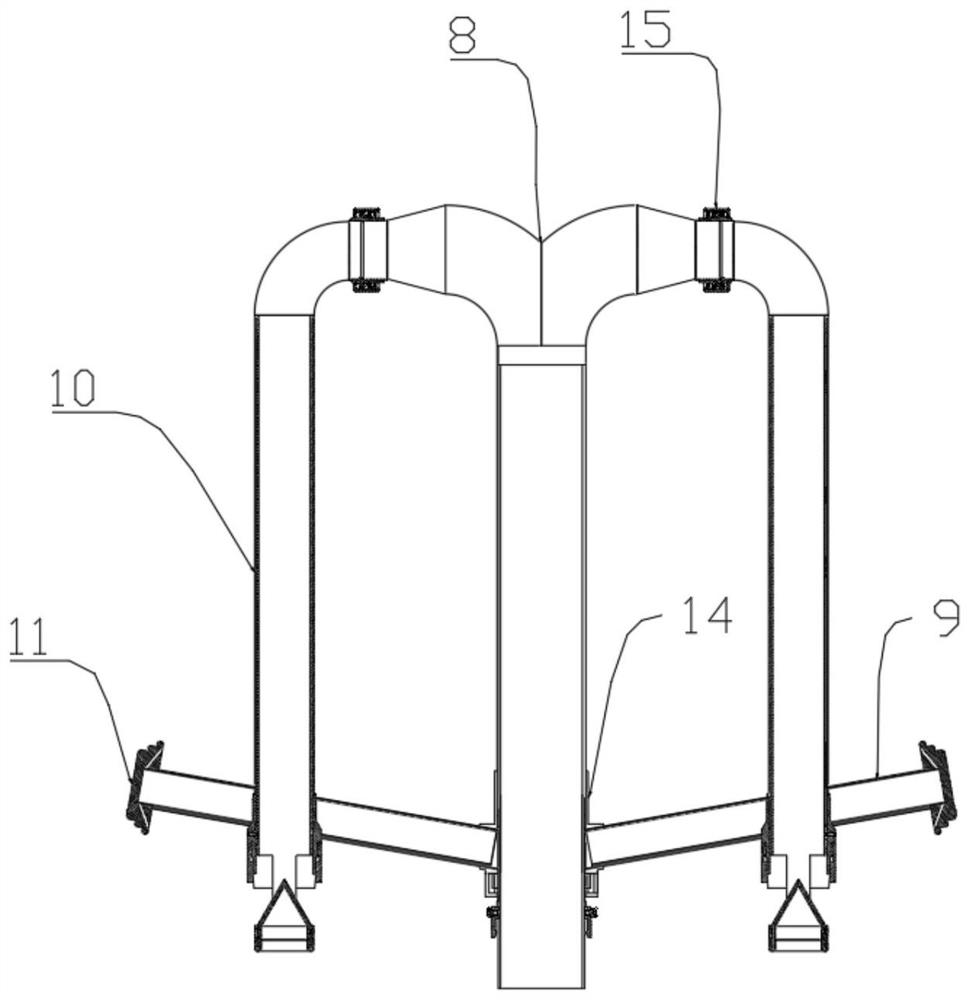 Inverted Da-shaped portable personal protective isolation clothes quick dryer