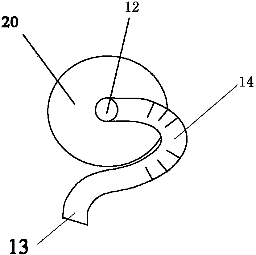 Flow guiding device of fluid container and fluid container with flow guiding device