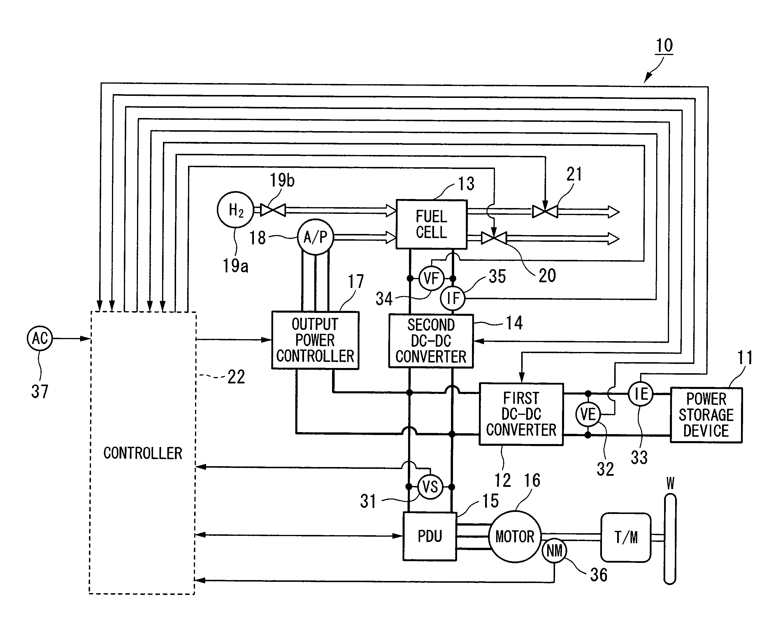 Control method for fuel cell vehicle, and fuel cell vehicle