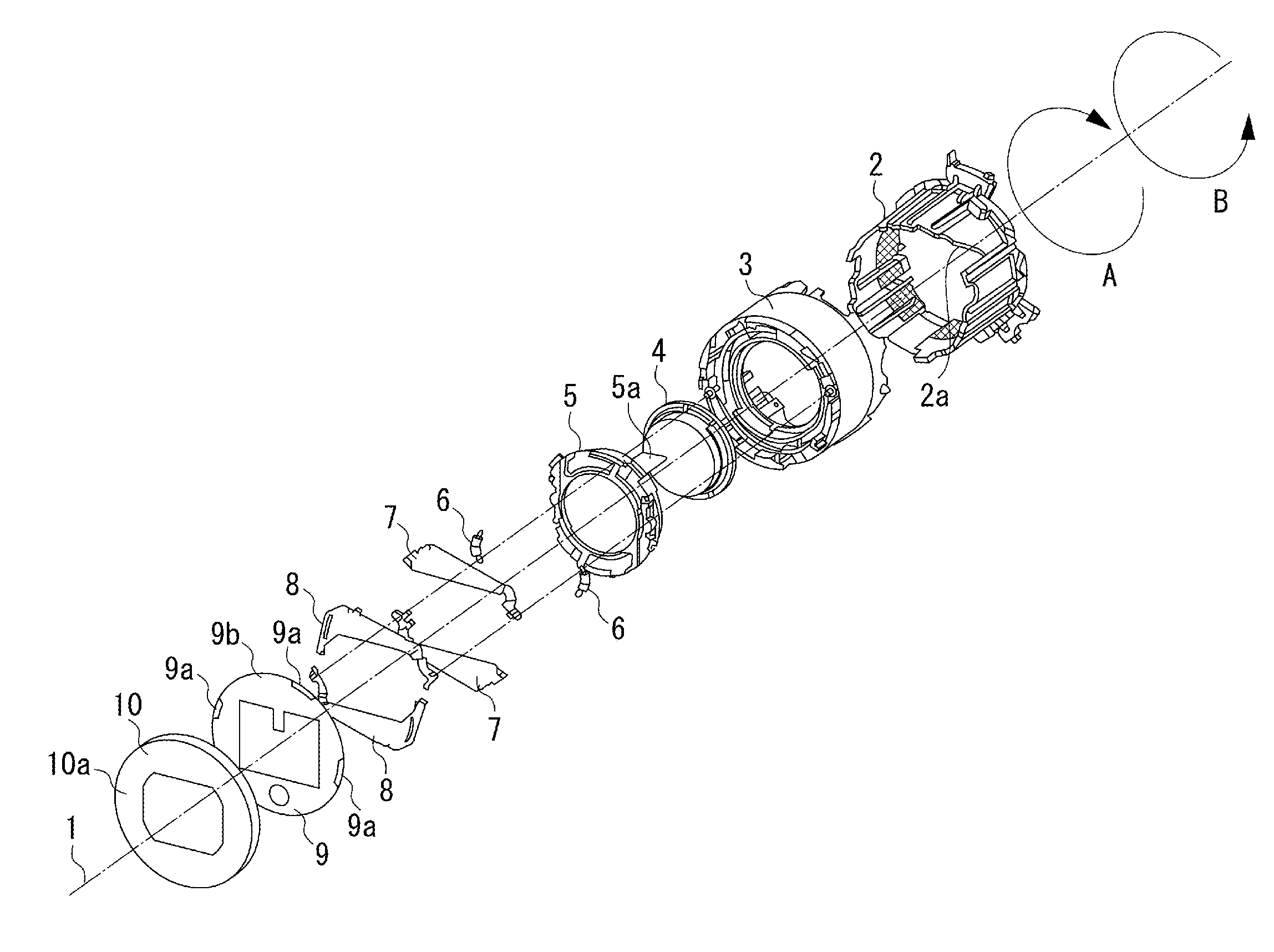 Lens barrel and camera including lens barrel