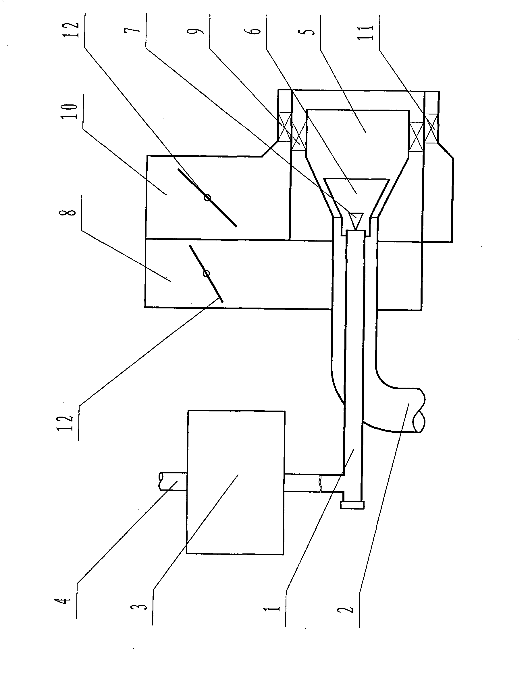 Fuel-free gas igniting and combustion stabilizing method for industrial coal powder boiler