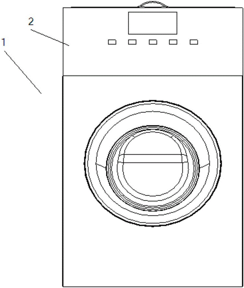 Front-loading washing machine provided with low-temperature instant detergent device and working method