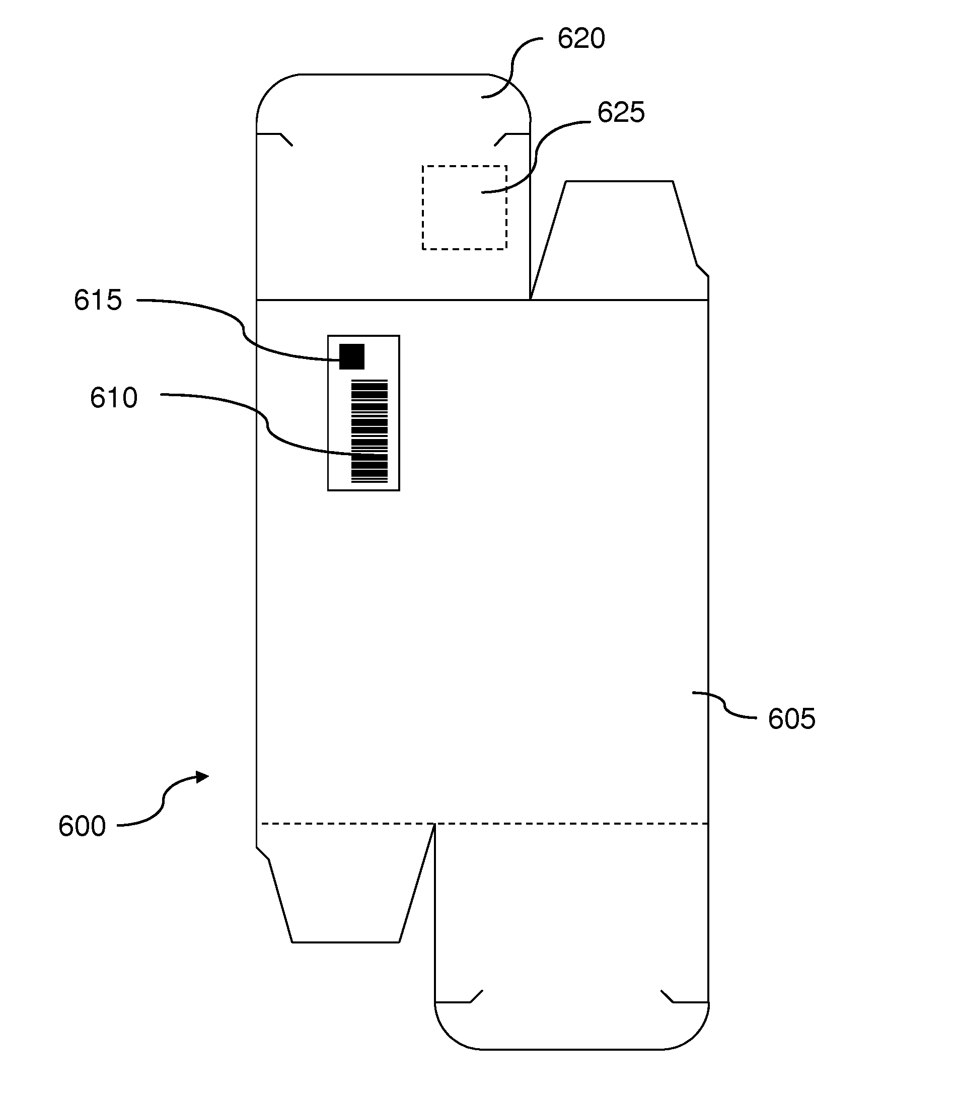Method and device for reading a physical characteristic on an object