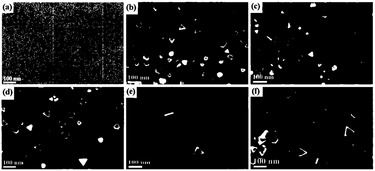 Preparation method of monodisperse triangular nano-silver