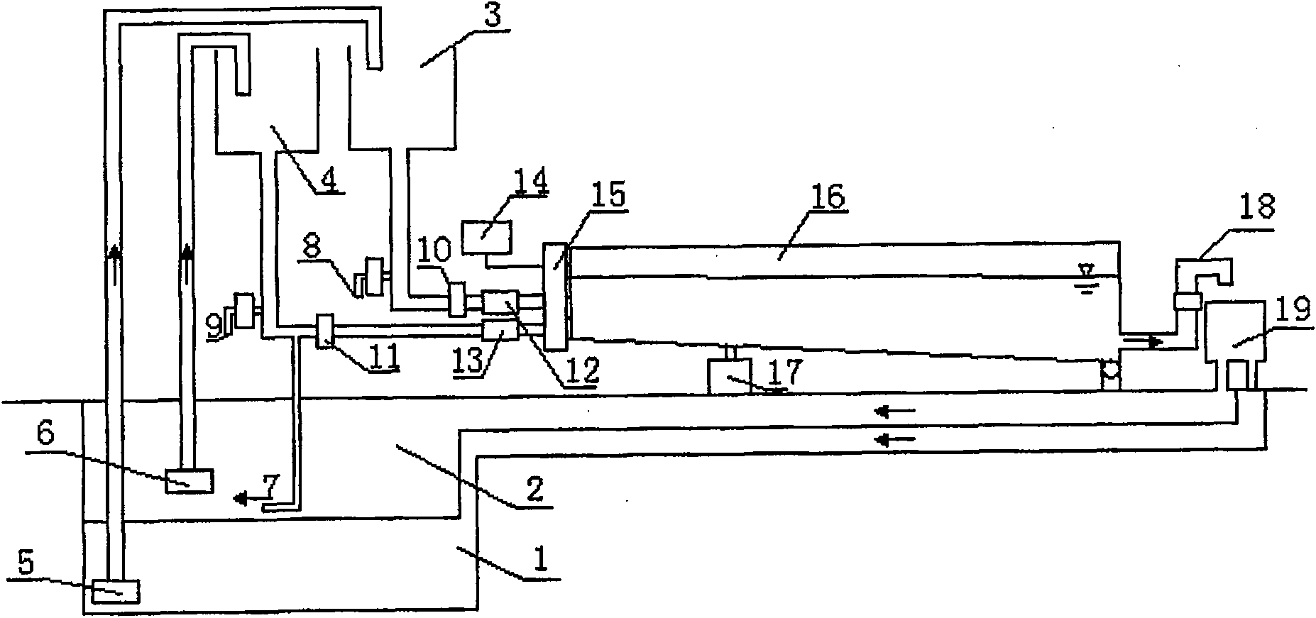 Polyphase fluid experimental tank system