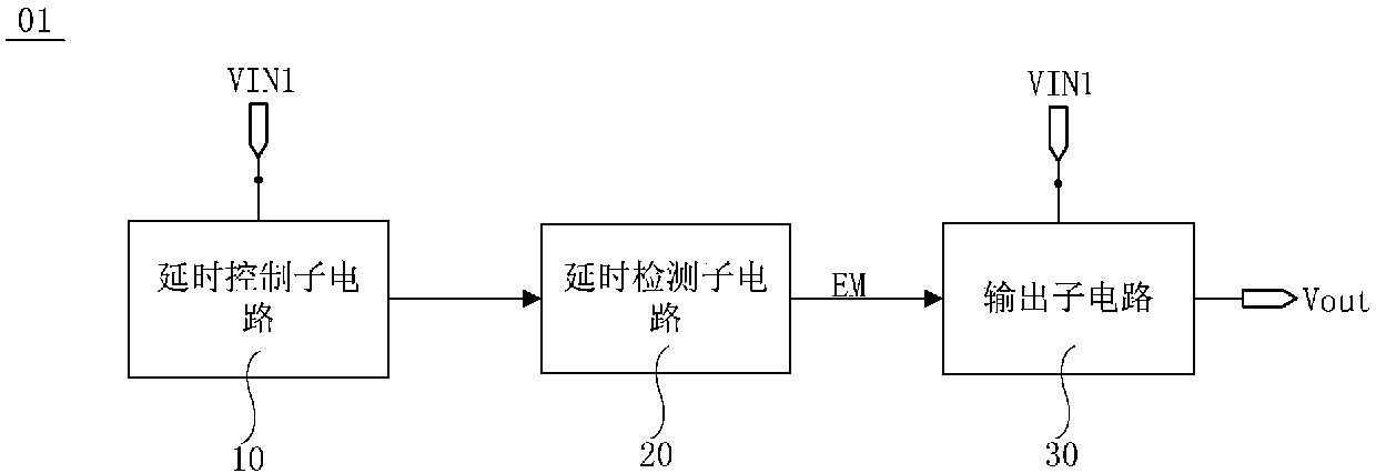 Power supply time sequence control circuit and control method, display driving circuit and display device