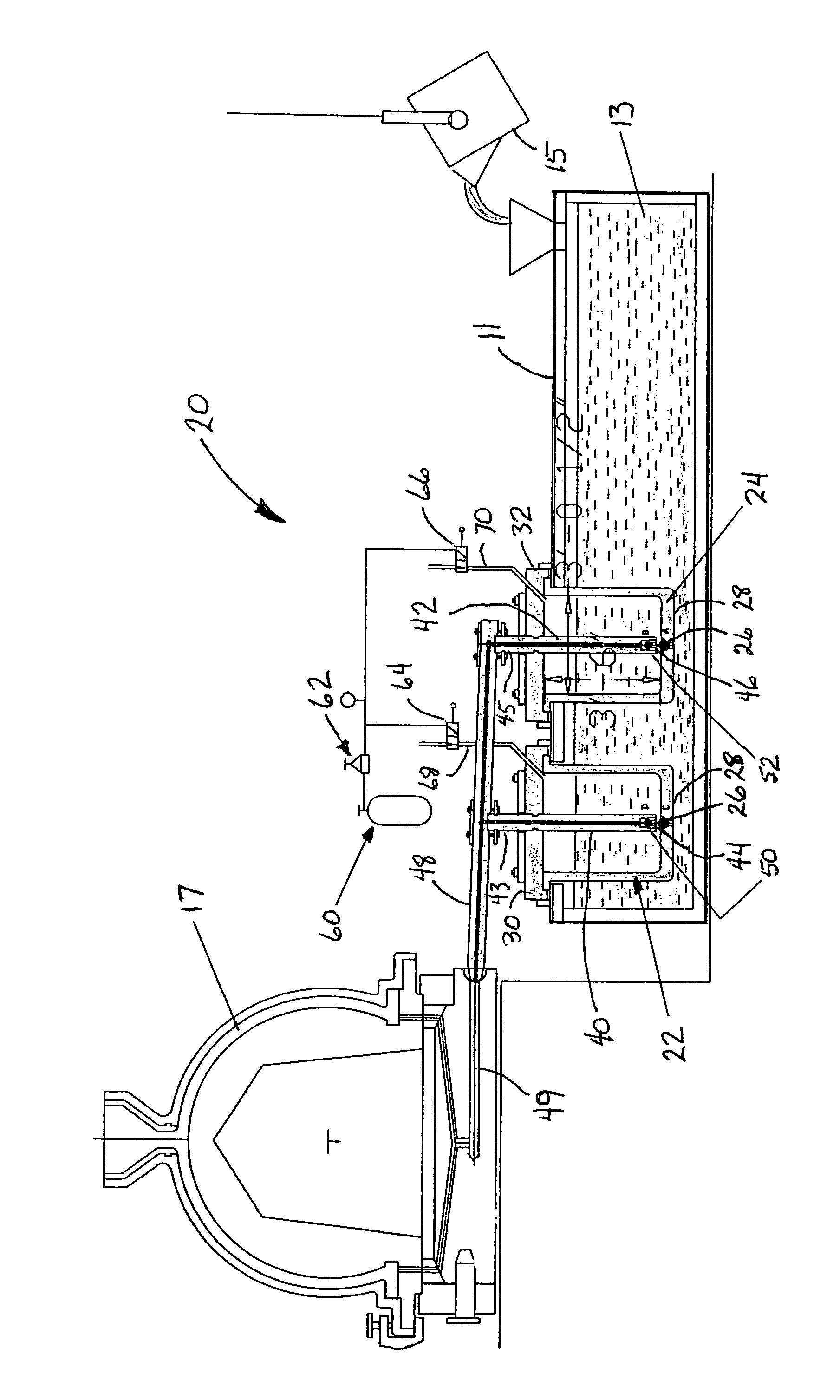 Method and system for pumping molten metal