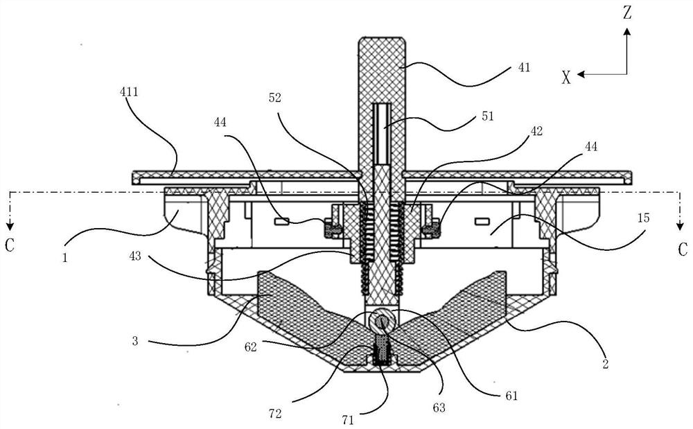 Electronic gear shifting device