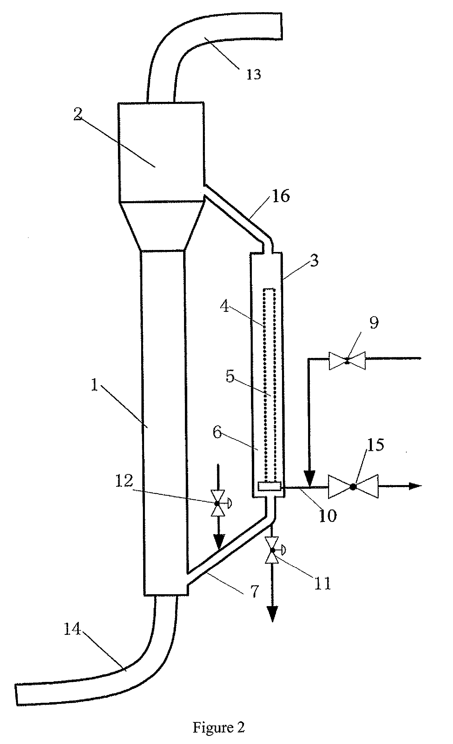 Slurry bed loop reactor and use thereof