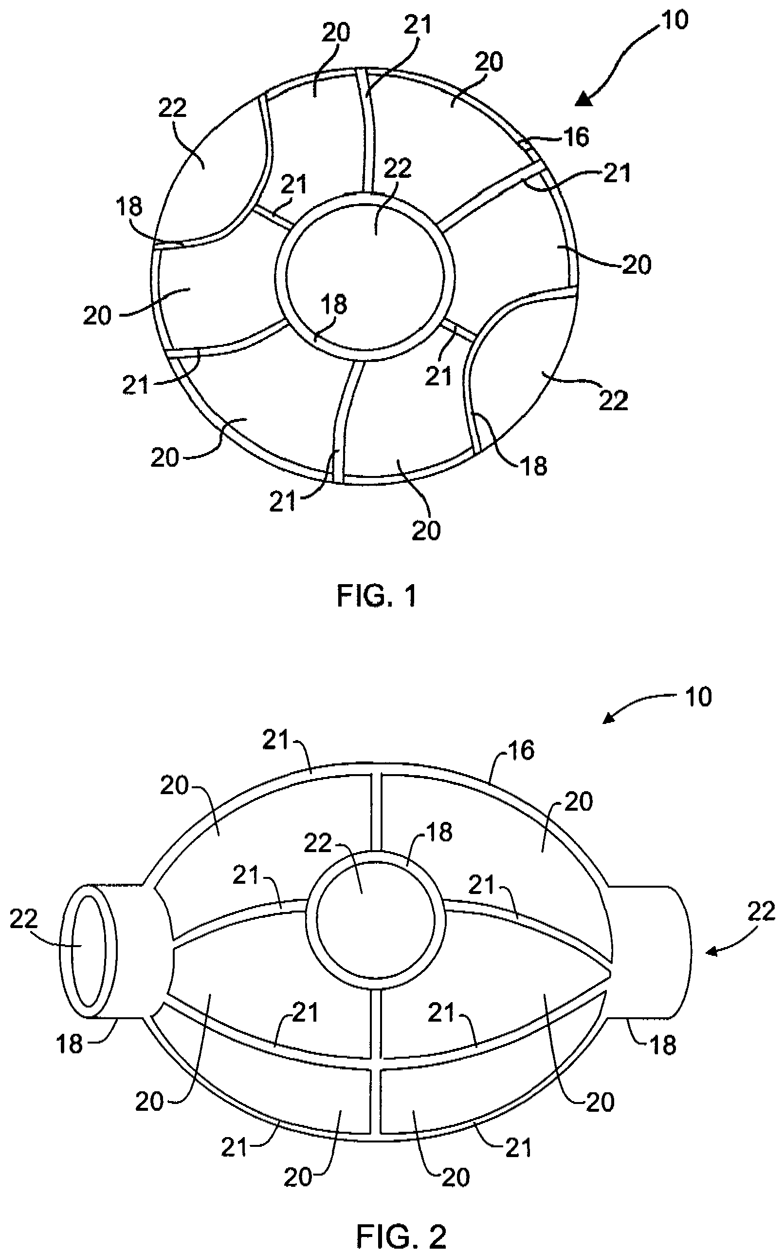Lightweight hub for rotors