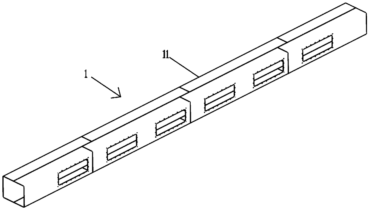 A welded air tube secondary radar antenna box